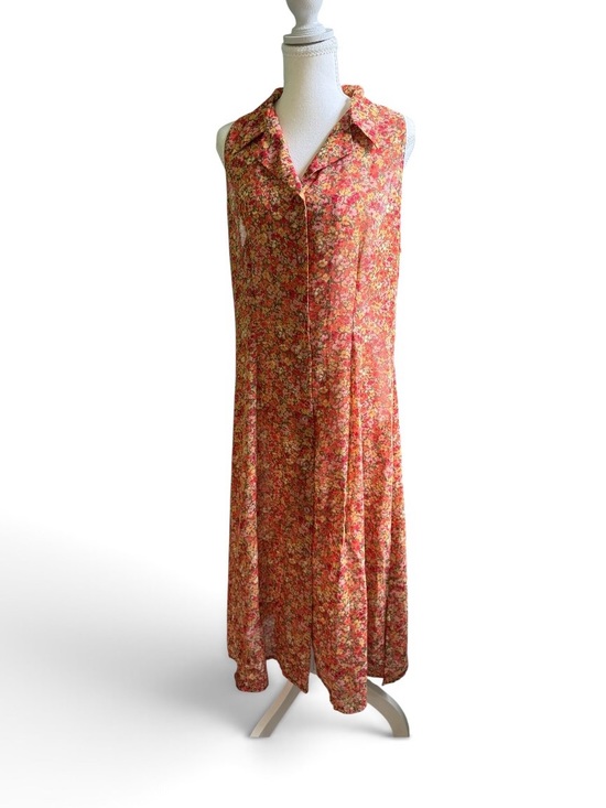 Victoria's Secret Dresses & Skirts - NWOT Victoria's Secret Sheer Floral Collared Sleeveless Maxi Dress - Large